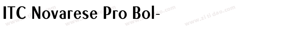 ITC Novarese Pro Bol字体转换